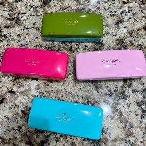 Set of 4 Kate Spade Eyeglass/ Sunglass Cases